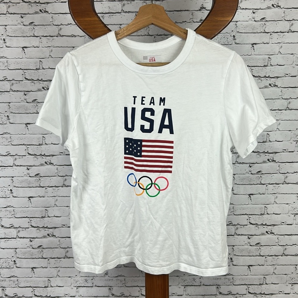 Team USA | Olympic Graphic White Short Sleeve Tee shirt Unisex size M